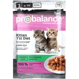 Влажный корм для котят ProBalance 1'st Diet Kitten (кролик в желе)