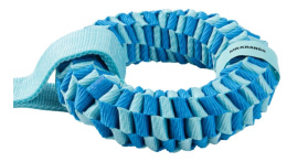 Игрушка-перетяжка для собак Mr.Kranch Плетеное кольцо-спираль двойное на ленте