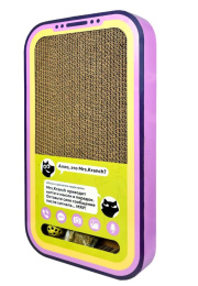 Когтеточка для кошек Mr.Kranch Кранчфон из картона с шариком и кошачьей мятой