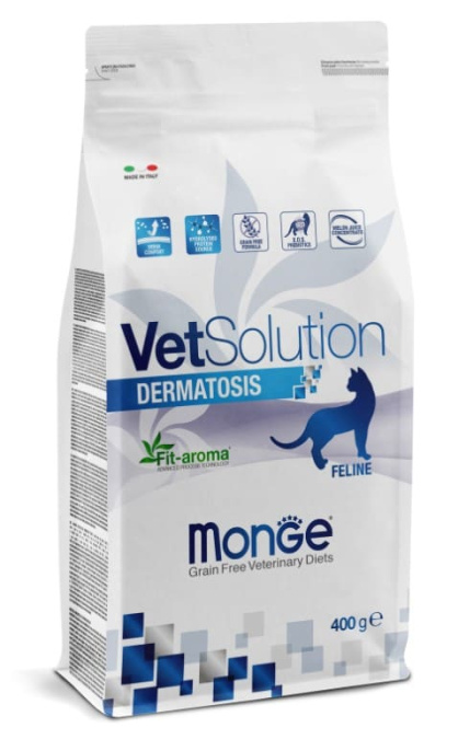 Сухой корм для кошек Monge VetSolution Dermatosis Cat (400 гр.)