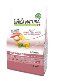 Сухой корм для собак Unica Natura Unico Mini (Утка, рис и картофель)