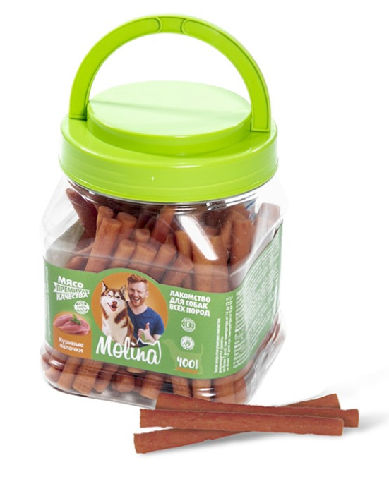 Molina Лакомство для собак Куриные палочки (400 г)