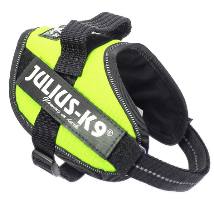 Шлейка для собак Julius-K9 IDC Powerharness Mini зеленый неон (49-67 см)