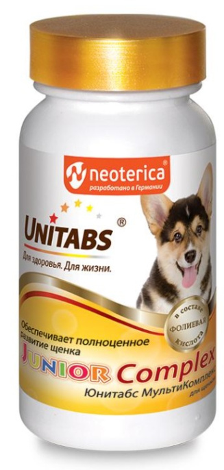 Кормовая добавка для щенков Neoterica Unitabs JuniorComplex c B9 (100 таблеток)