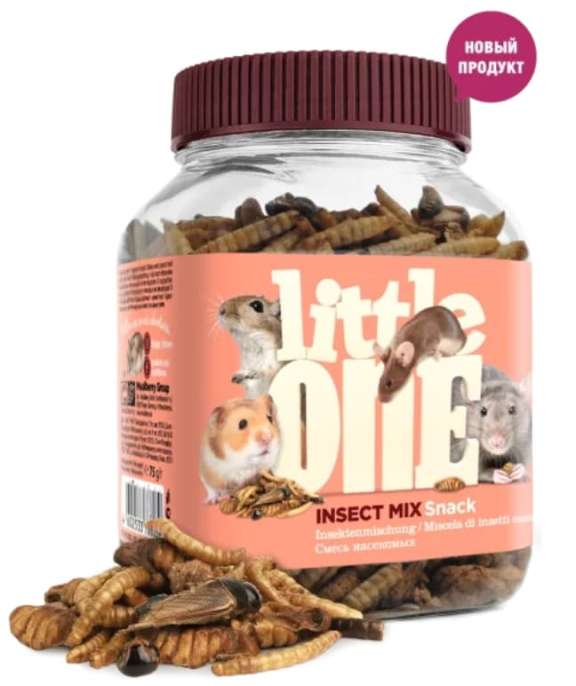 Лакомство для грызунов Little One Смесь насекомых (75 гр.)