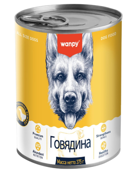Консервы для собак Wanpy Dog (говядина) (375 гр)