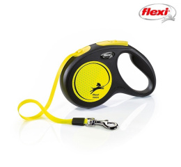 Поводок-рулетка Flexi Neon (лента) неоново-желтый