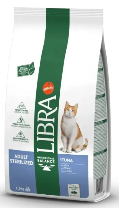 Сухой корм для кошек LIBRA STERILIZED Cat (тунец) (10 кг)