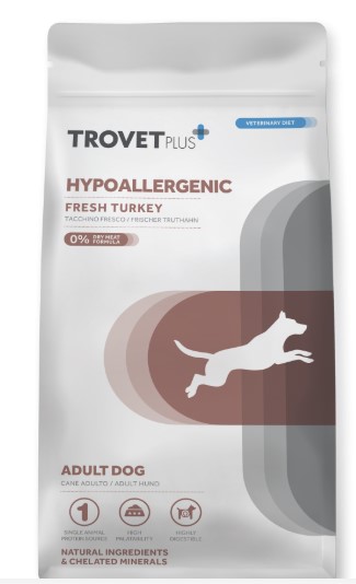 Сухой корм для собак Trovet Plus Hypoallergenic Vet Diet Adult (индейка) (3 кг)