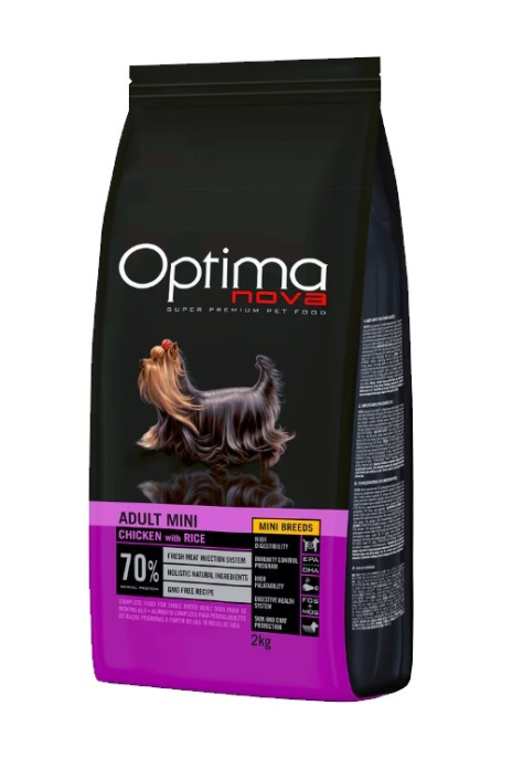 Сухой корм для собак мелких пород OPTIMANOVA Adult Dog Mini Chicken&Rice (6 кг)