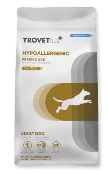 Сухой корм для собак Trovet Plus Hypoallergenic Vet Diet Adult (утка) (3 кг)