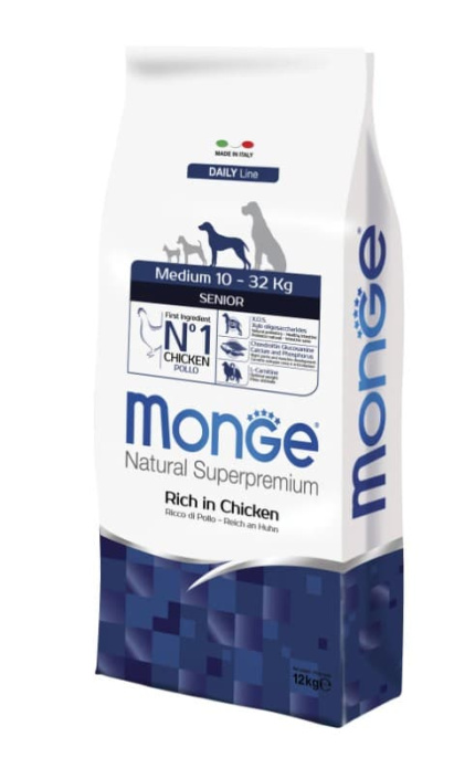 Сухой корм для собак Monge Dog Daily Line Medium Senior (курица) (3 кг)