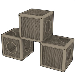 Домик для кошек BAMA PET QUBLO