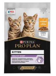 Влажный корм для котят Pro Plan HEALTHY START Kitten кусочки в желе (курица)