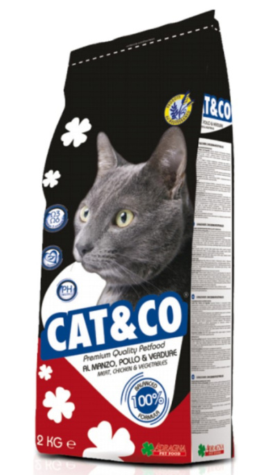 Сухой корм для кошек Adragna Cat&Сo Adult (говядина, цыпленок) (20 кг)