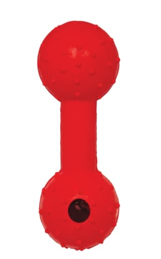 Игрушка для собак из цельной литой резины "Гантель с колокольчиком" 115 мм (12191033)