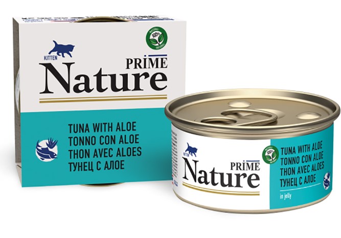 Консервы для котят PRIME NATURE Kitten в желе (тунец, алоэ) (85 гр)