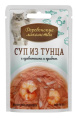 Влажный корм для кошек Деревенские лакомства Суп из тунца с креветками и крабом (4х35 гр)