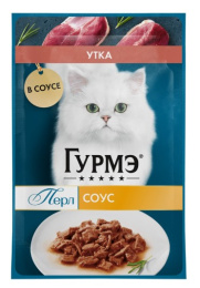 Влажный корм для кошек Гурмэ Перл нежное филе в соусе (утка)