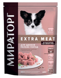 Мираторг Сухой корм для щенков мелких пород с нежной телятиной Expert Meat