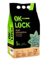 Наполнитель комкующийся растительный Ok-Lock (зеленый чай) (5 л)