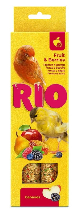 Палочки для канареек RIO с фруктами и ягодами (2 х 40 гр.)
