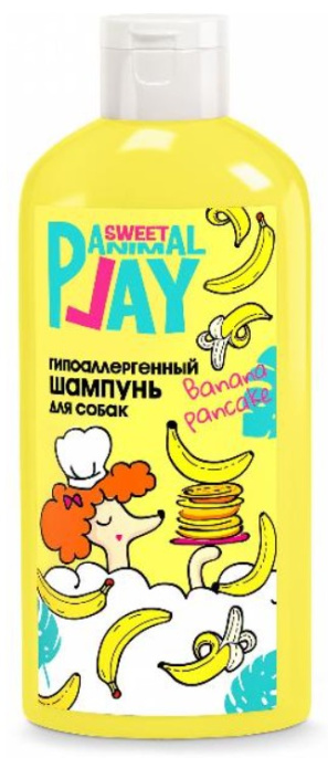 Шампунь гипоаллергенный для собак и кошек Animal Play Sweet (банановый панкейк) (300 мл)
