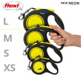 Поводок-рулетка Flexi Neon (лента) неоново-желтый (S, до 15кг/5м)