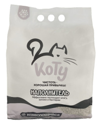 КОТУ Наполнитель минеральный комкующийся компакт