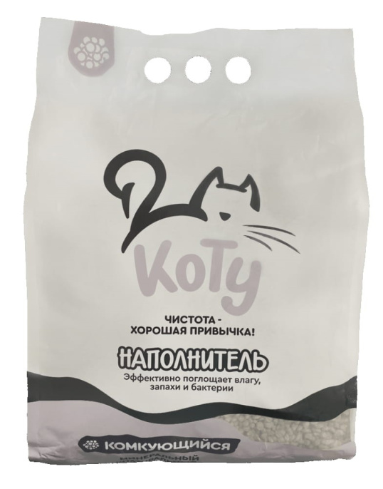 КОТУ Наполнитель минеральный комкующийся компакт (7.5 кг (9,2 л))
