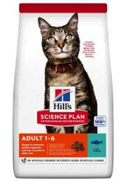 Сухой корм для кошек Hill's Science Plan Adult 1-6 (тунец)