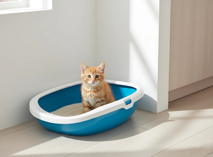 Туалет для кошек SAVIC "Gizmo Medium" (44х35,5х12,5 см, мокко)