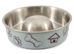 Миска металлическая Triol Домик Slow feed 