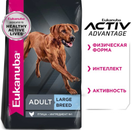 Сухой корм для собак Eukanuba Adult Large Breed (птица)
