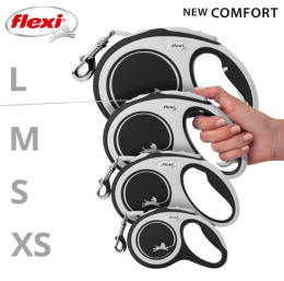 Поводок-рулетка Flexi NEW COMFORT (лента) черный