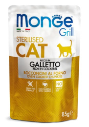 Влажный корм для кошек Monge Cat Grill Sterilised (курица)