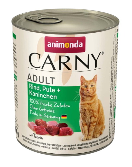 Консервы для кошек Animonda CARNY Adult (индейка, кролик) (800 гр.)