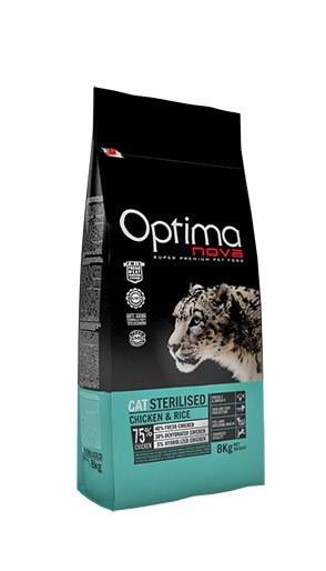 Сухой корм для кошек Optimanova Cat Sterilised Chicken Rice (400 гр.)