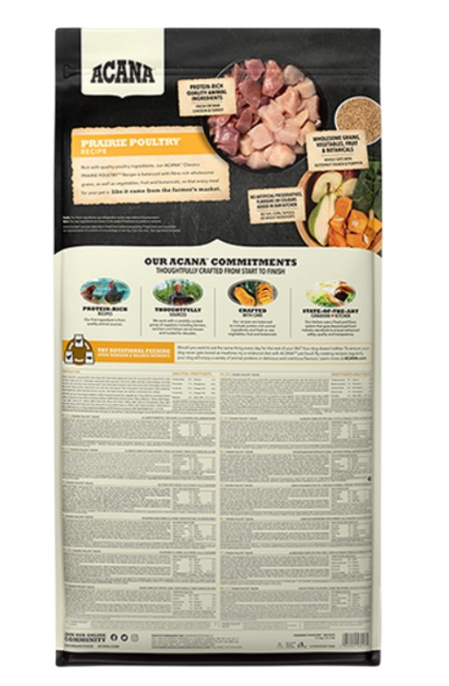 Сухой корм для собак ACANA PRAIRIE POULTRY (Птица) (14,5 кг)