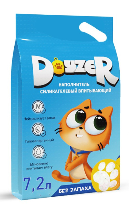 Наполнитель силикагелевый DOYZER (без запаха) (3,8 л (1,6 кг))