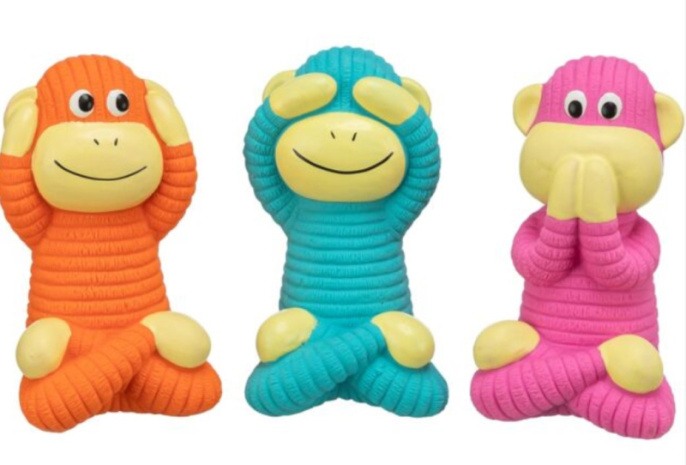 TRIXIE Игрушка для собак Обезьянка, 12 см