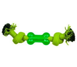 Triol Игрушка для собак "Веревка-канат, 2 узла и кость"