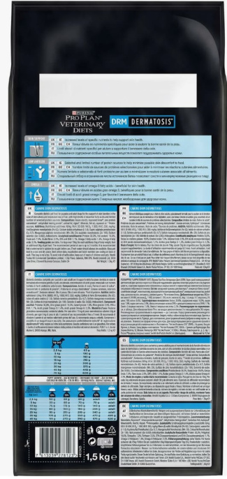 Сухой корм для собак и щенков Pro Plan VETERINARY DIETS DRM Dermatosis Adult & Puppy (1,5 кг)
