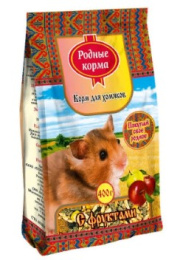 Сухой корм Родные корма для хомяков с фруктами