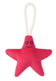 Игрушка для собак мелких и средних пород Mr.Kranch Звездочка с канатом и пищалкой 26х16х5см