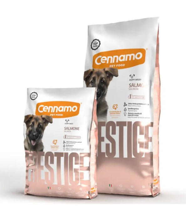 Сухой корм для щенков крупных пород Cennamo Prestige PRD Puppy Maxi Salmone (лосось) (12 кг)