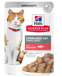 Влажный корм для кошек Hill's Science Plan Sterilised Cat Young Adult (лосось)