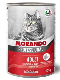 Консервы для кошек Morando Professional Adult Cat кусочки в соусе (говядина)