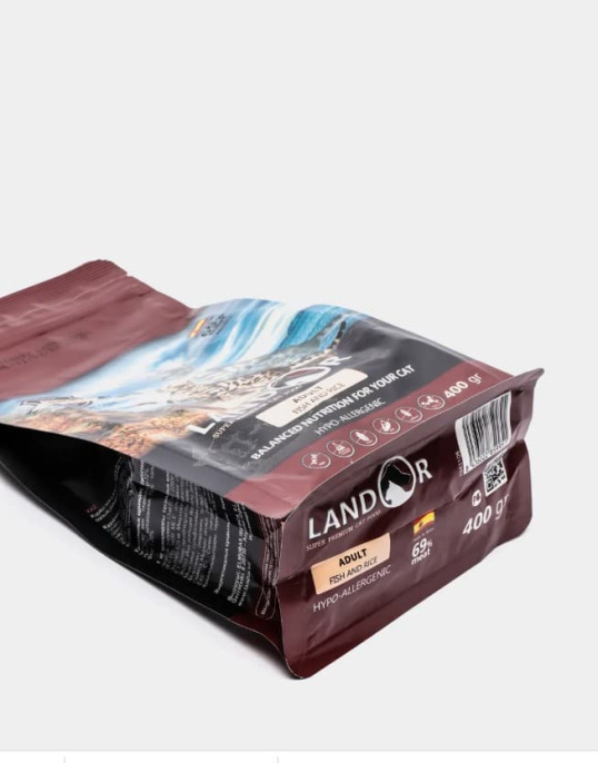 Сухой корм для кошек LANDOR Adult Cat (рыба, рис)