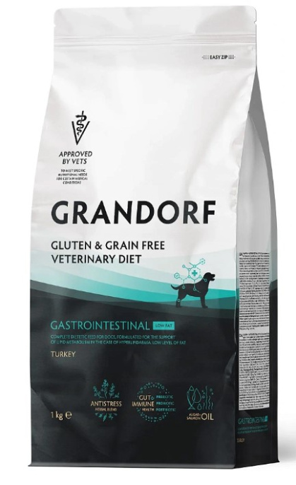 Сухой корм для собак Grandorf Vet Dog Gastrointestinal  Low Fat (индейка) (1 кг)